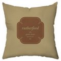 Fronds in Tan Personalized Throw Pillow